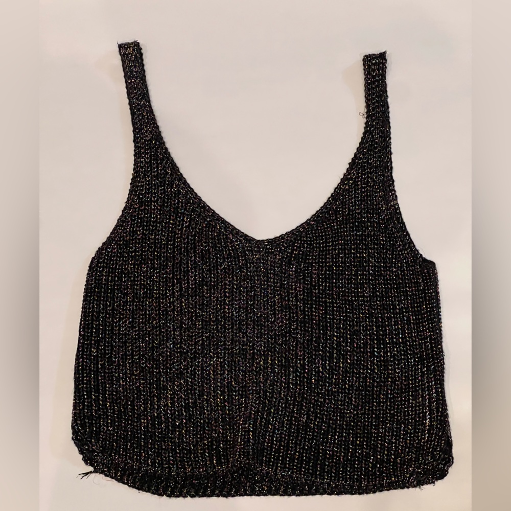 Knitted Multiple Colored Sparky Tank Top